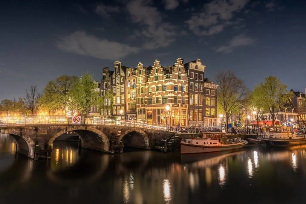 Amsterdam at night