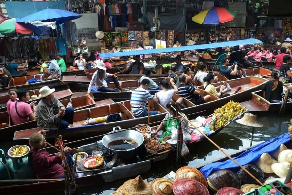 Floating market in Bangkok, Thailand