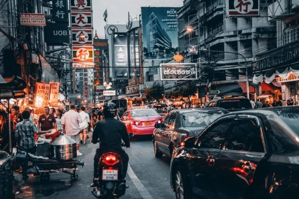 Busy streets in Bangkok