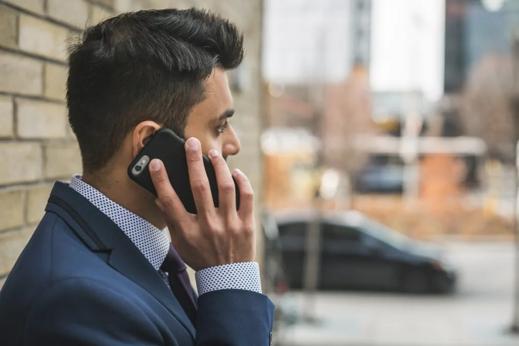 Man making a phone call