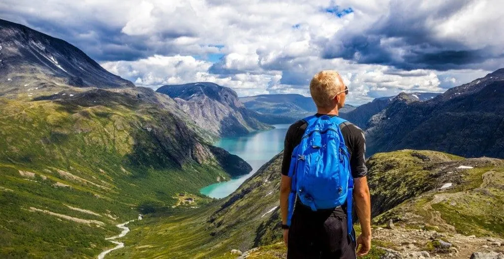 Backpacker in Norway