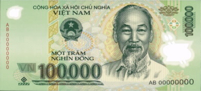 100 000 Vietnamese Dong Bank Note