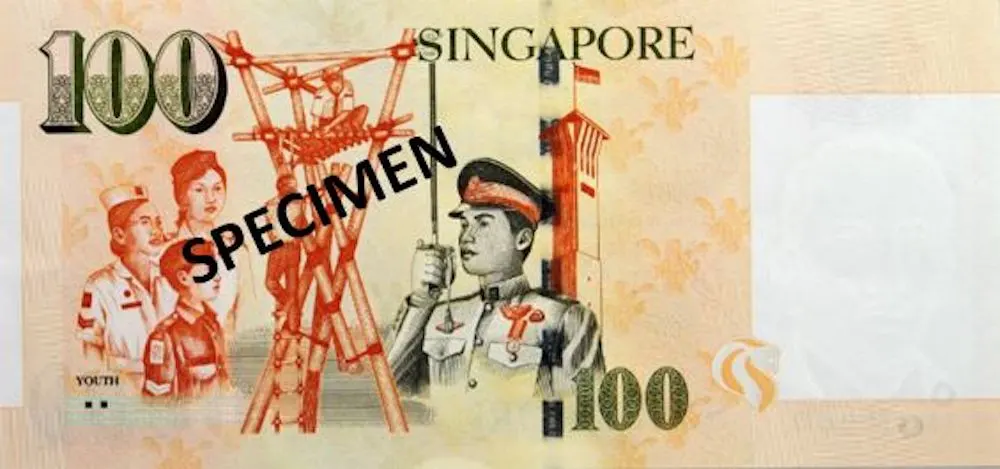 100 Singapore Dollar Bank Note
