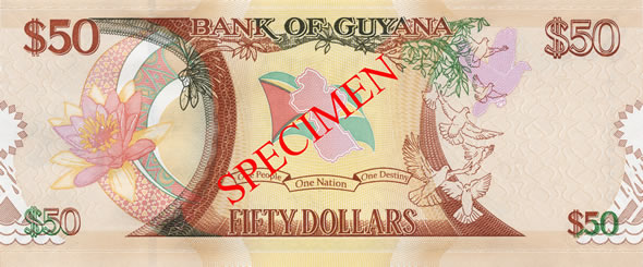 50 Guyanese Dollar Bank Note