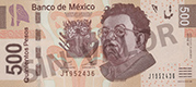 500 Mexican Peso Bank Note