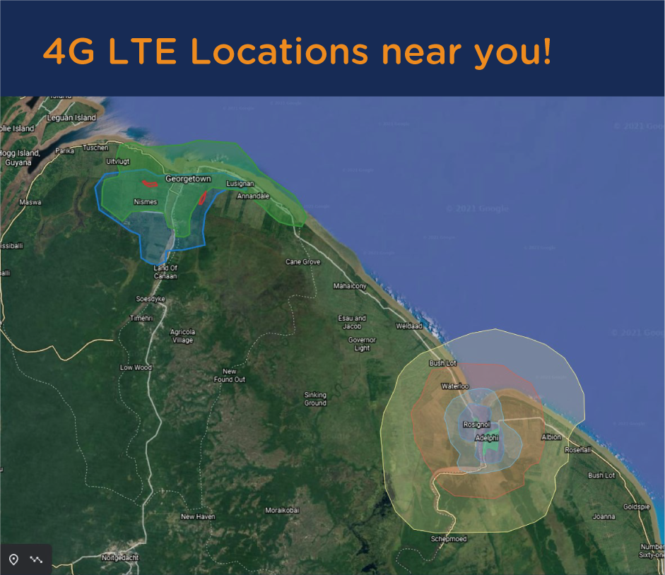 GTT 4G LTE Coverage Map