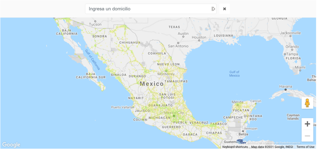 Telcel Mexico 4G LTE Coverage Map