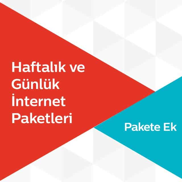 Türk Telekom Pakete Ek Haftalık ve Günlük İnternet Paketleri