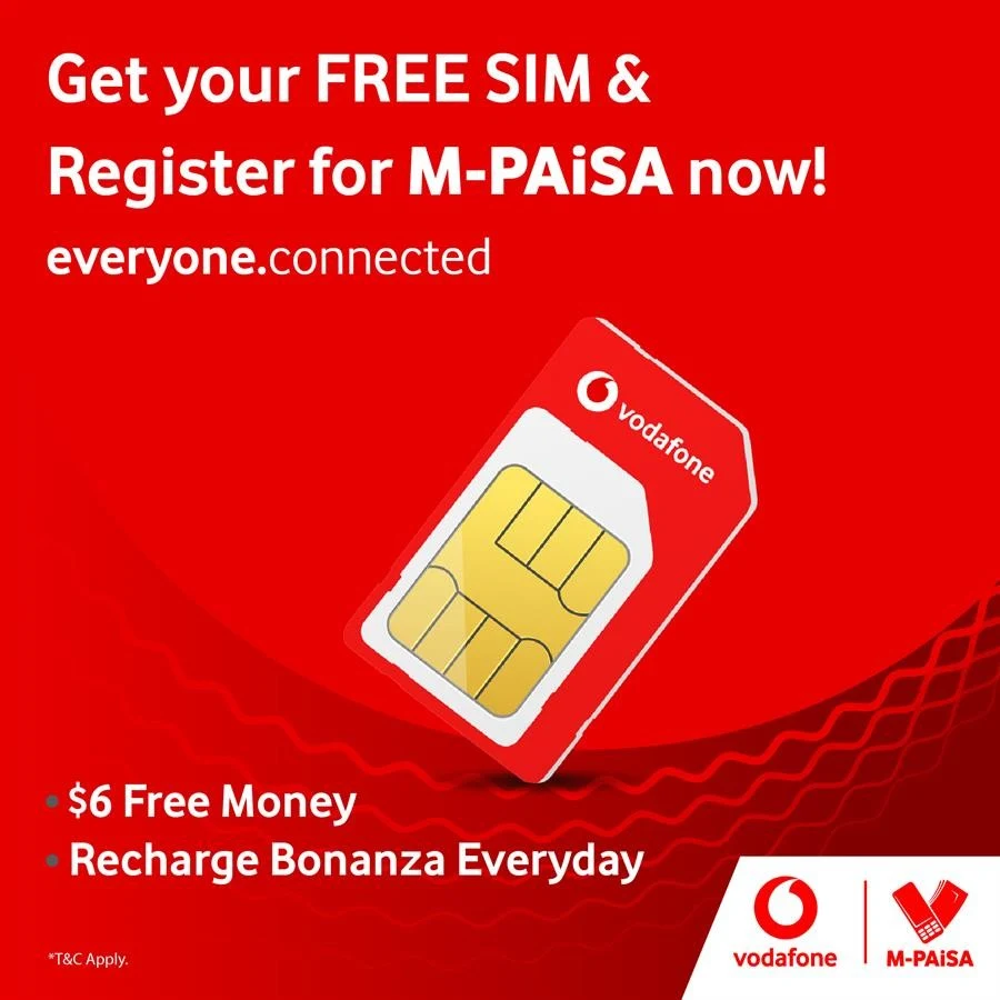 Vodafone Fiji Free SIM Card Offer