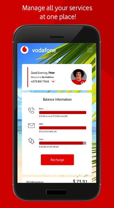Vodafone Fiji My Vodafone Fiji App