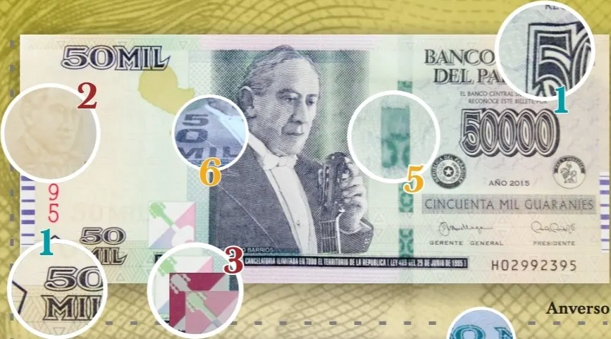 50000 Paraguayan Guaraní Bank Note