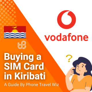 Buying a SIM Card in Kiribati Guide (logos of Vodafone)