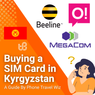 Buying a SIM Card in Kyrgyzstan Guide (logos of Beeline, O! & Megacom)