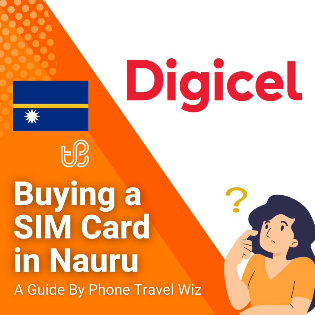 Buying a SIM Card in the Nauru Guide (logo of Digicel)