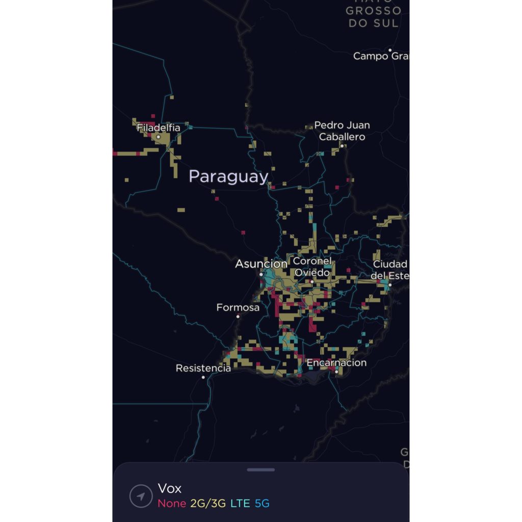 VOX Paraguay Coverage Map