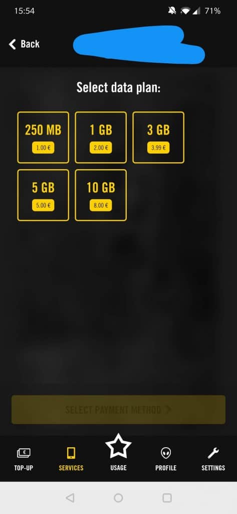 Super app data packages page 