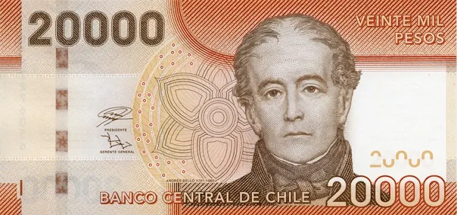20000 Chilean Peso Bank Note