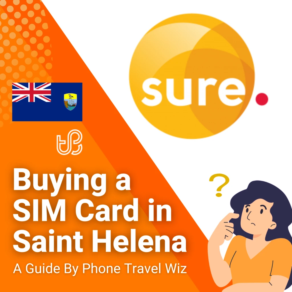 Buying a SIM Card in the Saint Helena Guide (logo of Sure)