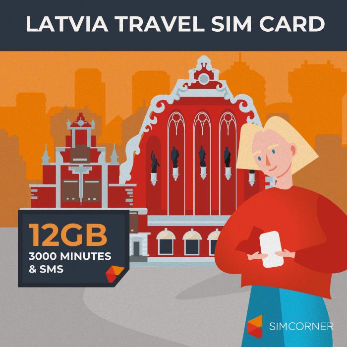 Latvia Travel SIM Card SimCorner