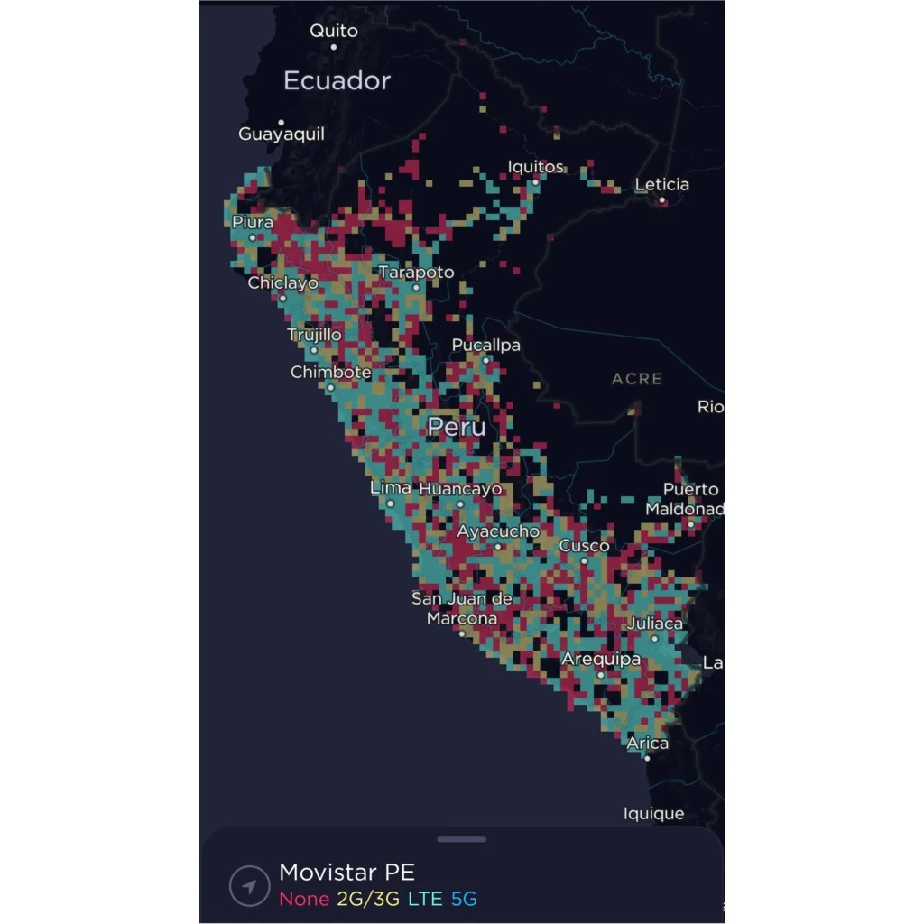 Movistar Peru Coverage Map