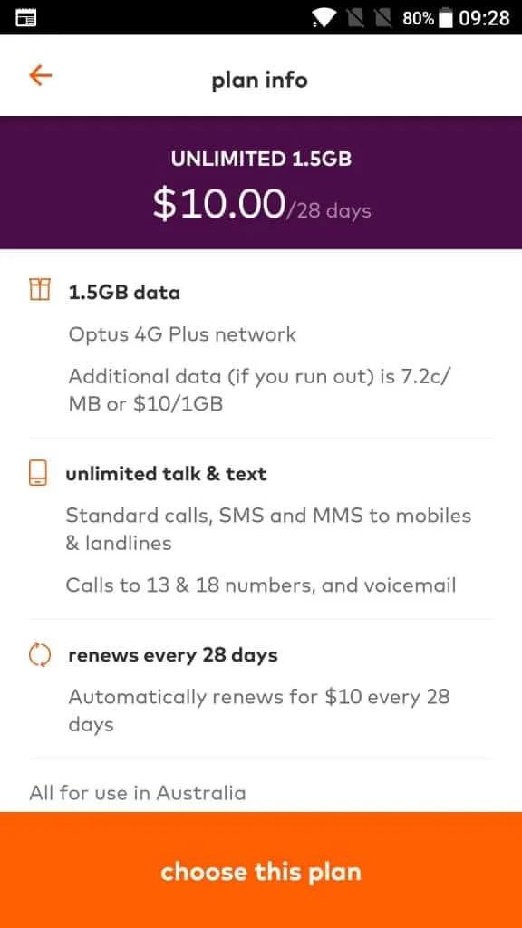 Amaysim app - $10 UNLIMITED plan perks