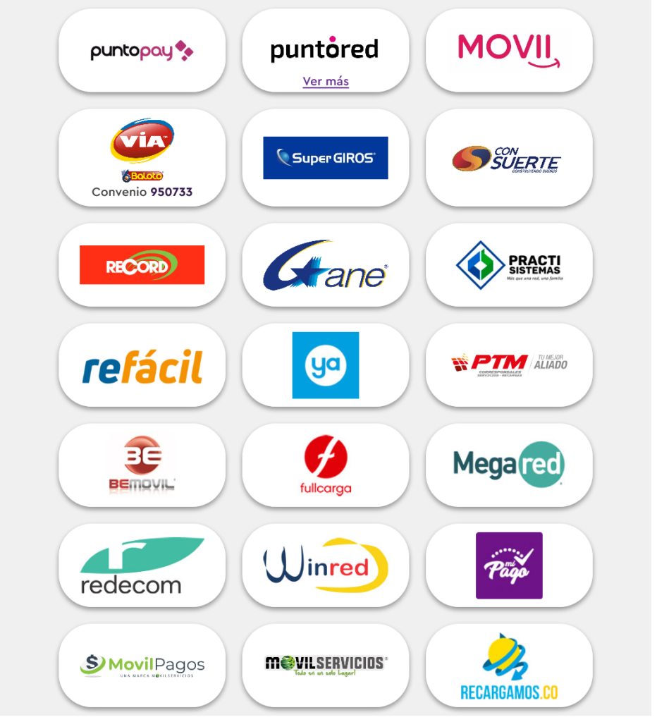 WOM Colombia Top Up Locations