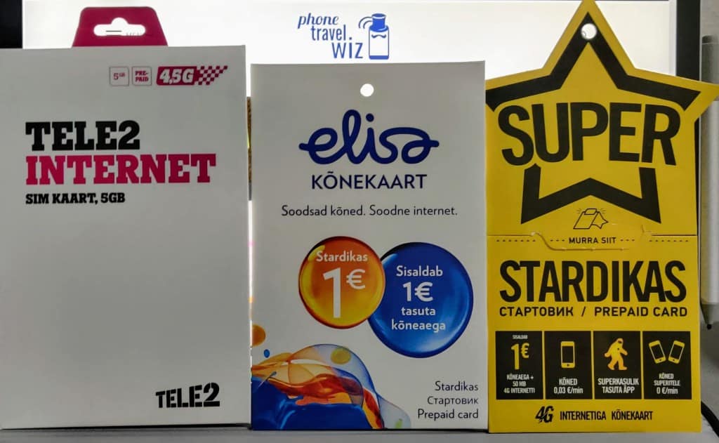 SIM cards in Estonia: Elisa, Super by Telia & Tele2