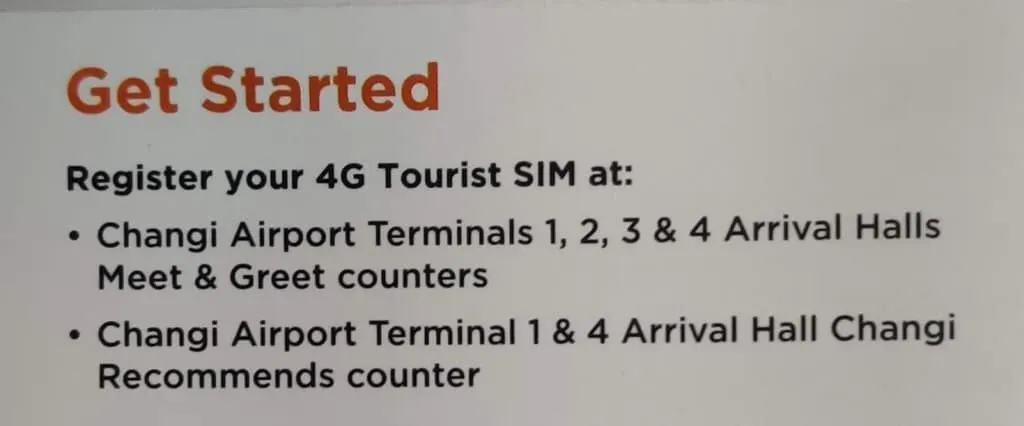 M1 Tourist SIM Card activation steps 