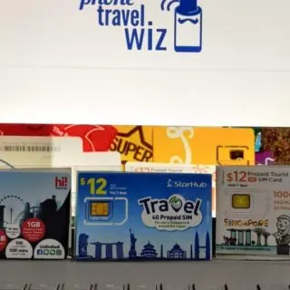 Tourist SIM cards in Singapore: Singtel hi!Touist, StarHub Travel SIM Card, and M1 Tourist SIM Card