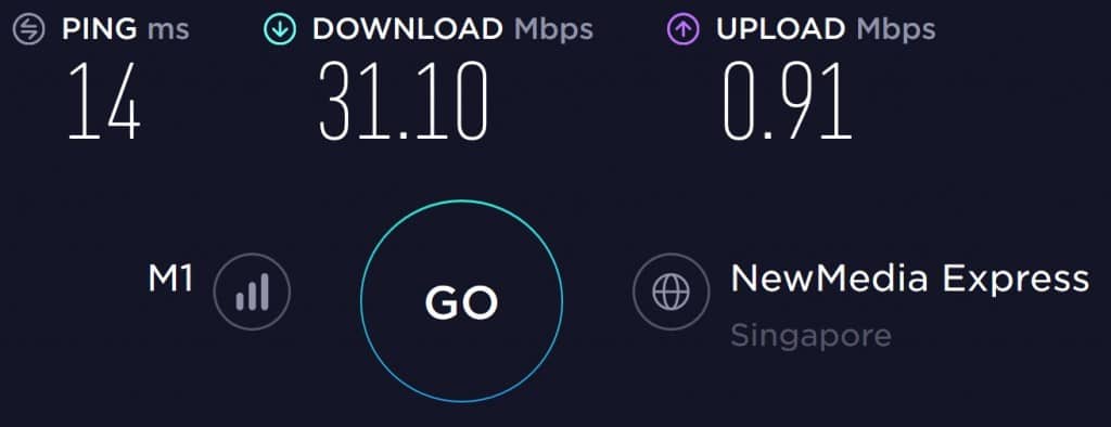 M1 Speed test in Little India