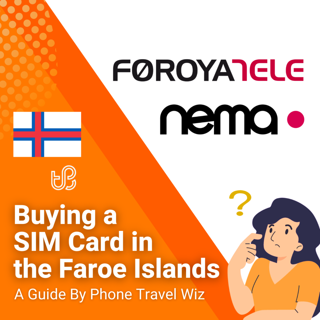 Buying a SIM Card in Faroe Islands Guide (logos of Foroyatele and Nema)