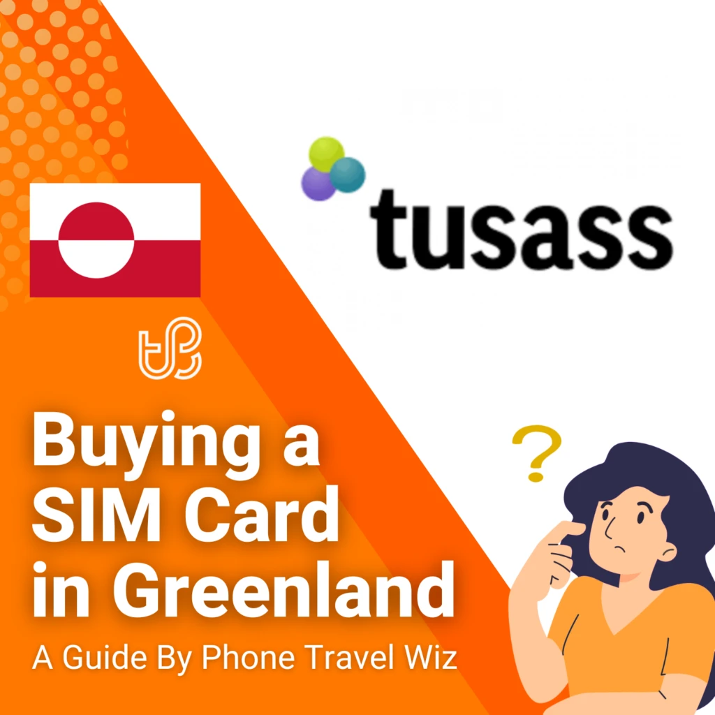 Buying a SIM Card in Greenland Guide (logos of Tusass)