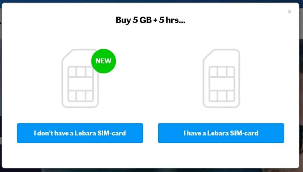 Lebara Denmark SIM card purchase steps