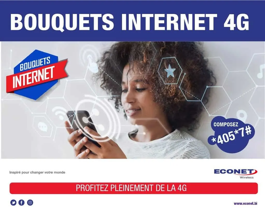 Econet Burundi 4G Packages (Bouquets 4G)