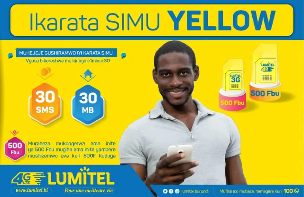 Lumitel Yellow SIM Card