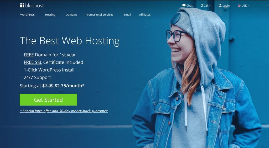 Bluehost Home