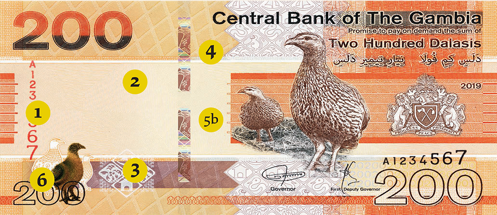 200 Gambian Dalasi Bank Note