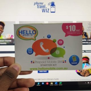 Hello Mobile SIM Card Held by Adu from Phone Travel Wiz