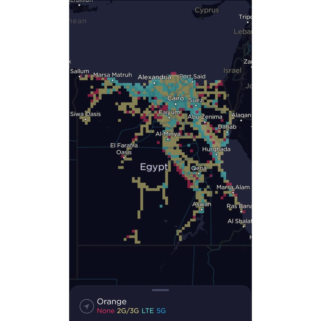 Orange Egypt Coverage Map