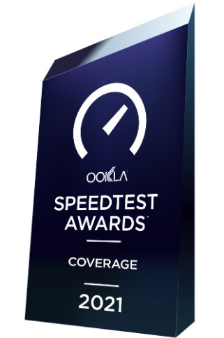 Speedtest Awards Best Mobile Coverage 2021
