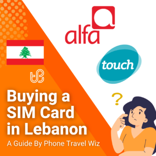 Buying a SIM Card in Lebanon Guide (logos of Alfa and Touch)