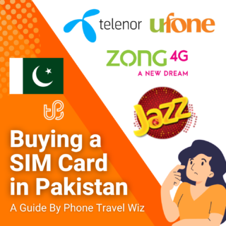 Buying a SIM Card in Pakistan Guide (logos of Jazz, Telenor, Zong & Ufone)