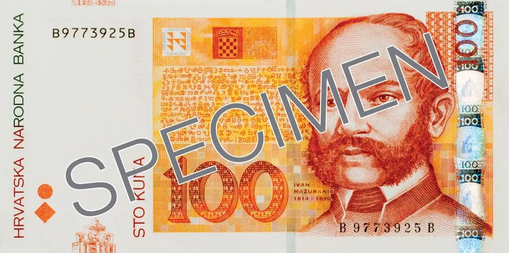 100 Croatian Kuna Banknote
