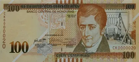 100 Honduran Lempira Note