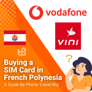 Buying a SIM Card in French Polynesia Guide (logos of Vini & Vodafone)
