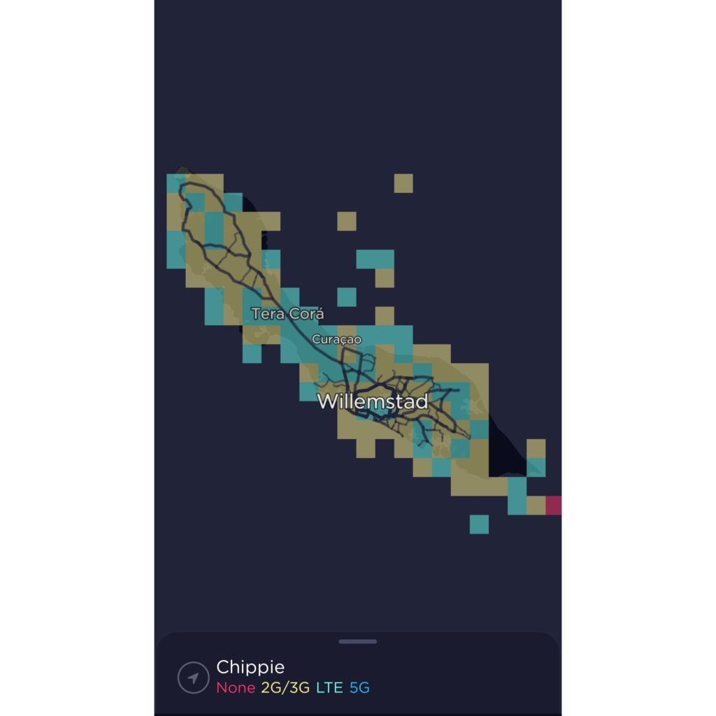 Flow Chippie Curacao Coverage Map