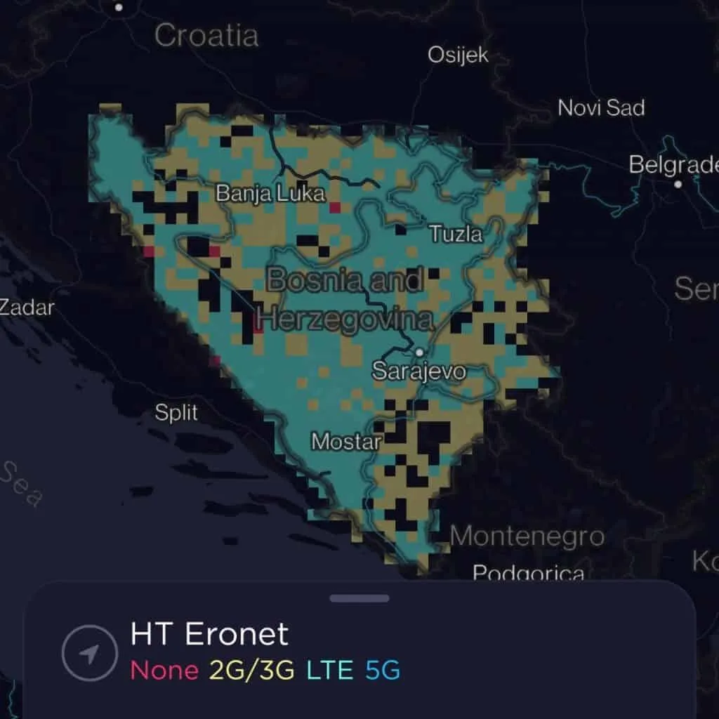 HT Eronet Coverage Map