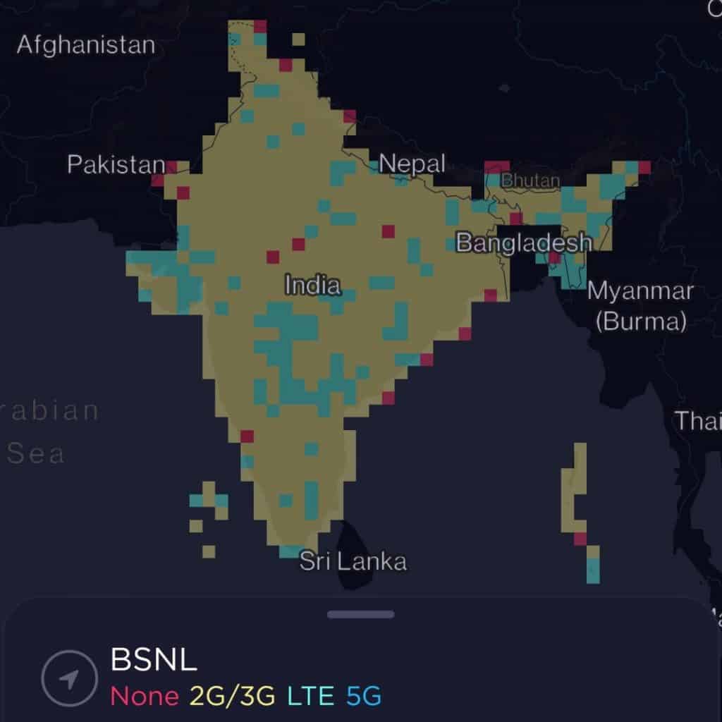 BSNL Coverage Map