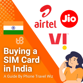 Buying a SIM Card in India Guide (logos of Jio, VI & Airtel)