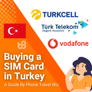 Buying a SIM Card in Turkey Guide (logos of Turkcell, Vodafone & Türk Telekom)